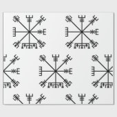 Vegvisorバイキング記号 ラッピングペーパー (フラット)