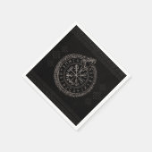 VegvisrとOuroborosとルーン スタンダードカクテルナプキン (角)
