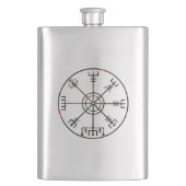 Vegvisr Icelandic保護ルーン フラスク (正面)