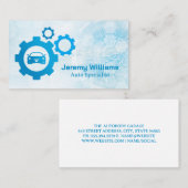 Vehicle Gears Illustrations | Tech Background 名刺 (正面/裏面)