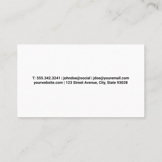 Vehicle in Paint Booth | Auto Care Services 名刺 (裏面)