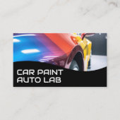 Vehicle in Paint Booth | Auto Care Services 名刺 (正面)