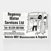 Vehicle Maintenance Garage 横断幕 (横)