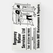 Vehicle Maintenance Garage 横断幕 (縦)