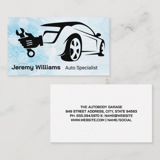 Vehicle | Mechanic Wrench Logo 名刺 (正面/裏面)