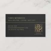 Vehicle Recovery Service QR Code 名刺 (裏面)