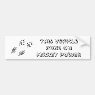 VehicleRunsこのOnFERRET力 バンパーステッカー