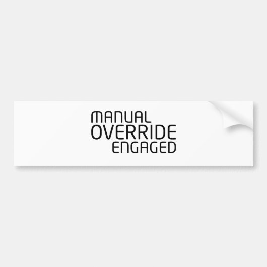 Vehicular Command Minmalist バンパーステッカー (正面)