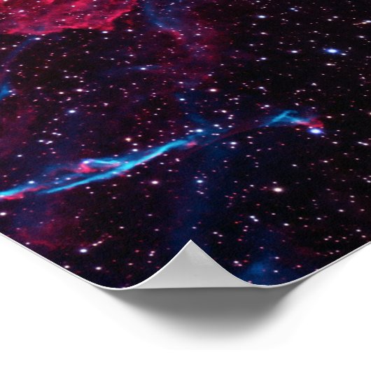 Veil Nebula, Witch's Broom, Astronomy Print, Space ポスター (角)