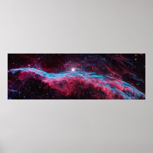 Veil Nebula, Witch's Broom, Astronomy Print, Space ポスター (正面)