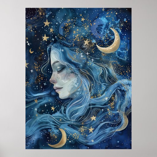 Veil of Luna – Ethereal Goddess ポスター (正面)