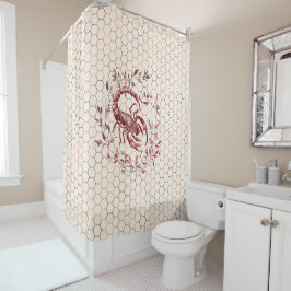 Veil of Mystery: Elegant Scorpio シャワーカーテン