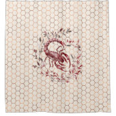 Veil of Mystery: Elegant Scorpio シャワーカーテン (正面)