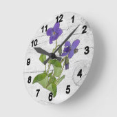 Veilchen ラウンド壁時計 (傾斜)