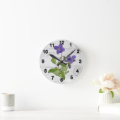 Veilchen ラウンド壁時計 (ホーム)