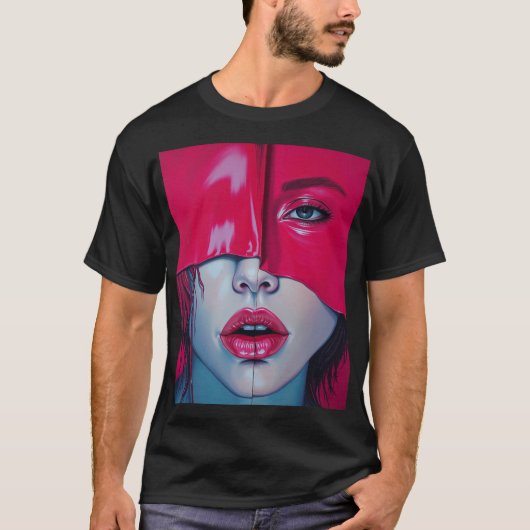 "Veiled Desire" Tシャツ (正面)