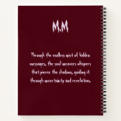 Veiled Guidance – Mist of Messages ノートブック (裏面)