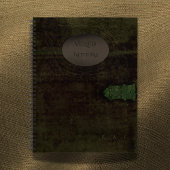 Veiled Notions: Dark Academia Moss Velvet Journal ノートブック