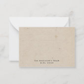 Veiled Notions Graduation Gift Card Insert Card ノートカード (裏面)