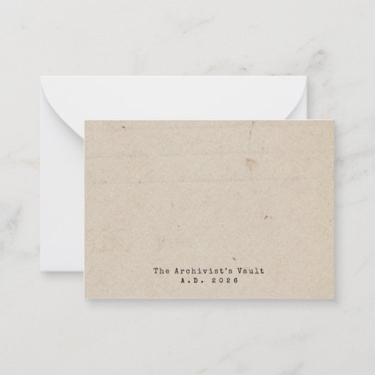 Veiled Notions Graduation Gift Card Insert Card ノートカード (裏面)