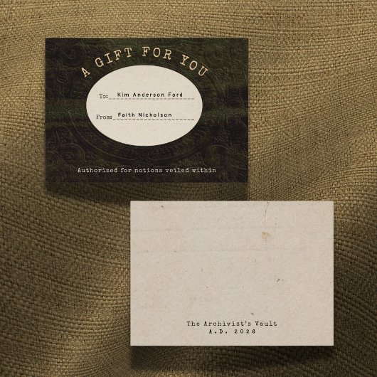 Veiled Notions Graduation Gift Card Insert Card ノートカード