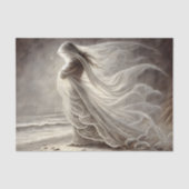 Veiled Woman by the Sea Decoupage 薄葉紙 (正面)