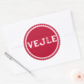 Vejle City Pride Emblem – Danish Identity ラウンドシール (封筒)