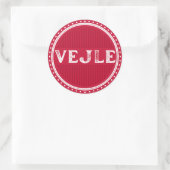 Vejle City Pride Emblem – Danish Identity ラウンドシール (バッグ)