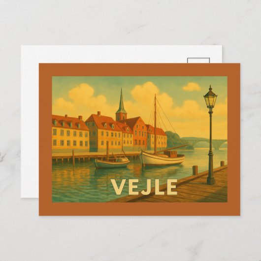 Vejle Denmark Bridge ポストカード (正面/裏面)