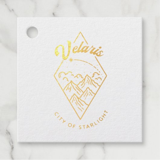 Velaris ギフト / ウェディング / パーティー  フェイバータグ (正面)