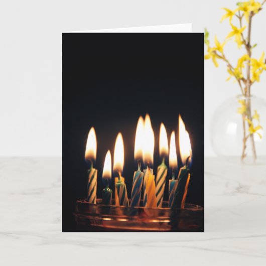 Velas para cumpleaños カード (黄色い花)