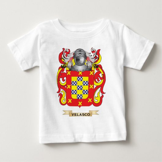 Velascoの家紋(紋章付き外衣) ベビーTシャツ (正面)