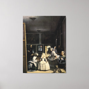Velasquez著Las Meninas キャンバスプリント