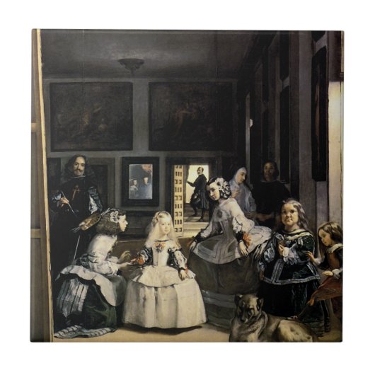 Velasquez著Las Meninas タイル (正面)