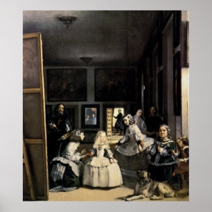 Velasquez著Las Meninas ポスター