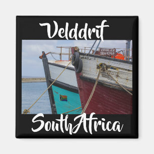 Velddrif南アフリカ船ボート魚釣りマグネット マグネット