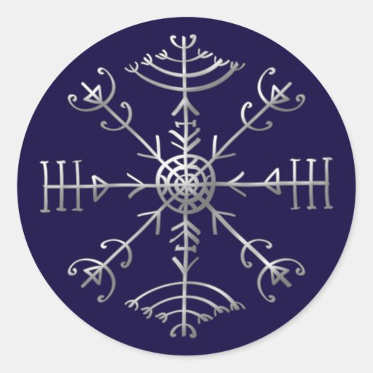 Veldismagn，アイスランド，保護，ルーン，魔法 ラウンドシール (正面)