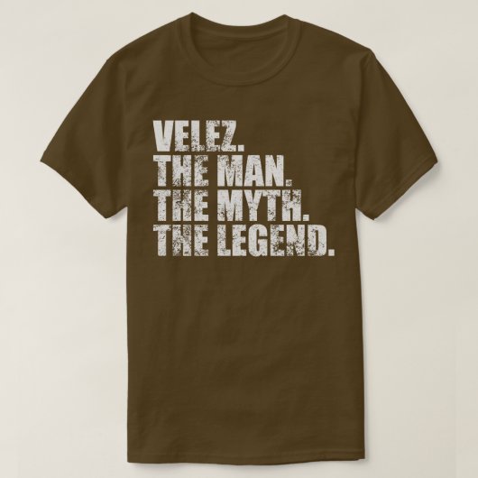 VelezVelezファミリ名Velez姓Velez Surna Tシャツ (デザイン正面)
