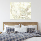 Velinigten Staaten von N America – アメリカ北部 キャンバスプリント (インサイチュ (寝室))