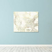 Velinigten Staaten von N America – アメリカ北部 キャンバスプリント (インサイチュ (ウッドフロア))