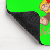 Velkommen Bear Apple Green Welcome マウスパッド (コーナー)