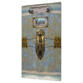 Velley Damask Beautiful Monogram クリップボード (左)