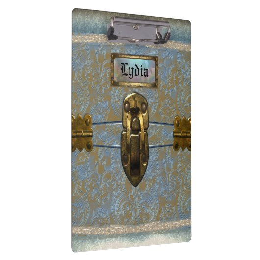 Velley Damask Beautiful Monogram クリップボード (右)