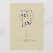 Vellumのフォトバックグラウンドカード日付を保存 招待状 (正面)