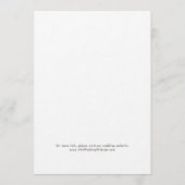 Vellumのフォトバックグラウンドカード日付を保存 招待状 (裏面)