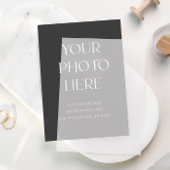 Vellumのモダン写真の挿入カード日付を保存 招待状