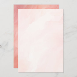VellumのDreamy Pink Waterカラー背景紙 招待状