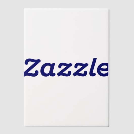 Vellumオーバーレイのテスト ベラム紙招待状 (正面)