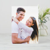 Vellumオーバーレイの写真の背景 招待状 (スタンド正面)