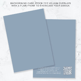 VellumオーバーレイのQRコードほこりっぽい青い背景 招待状